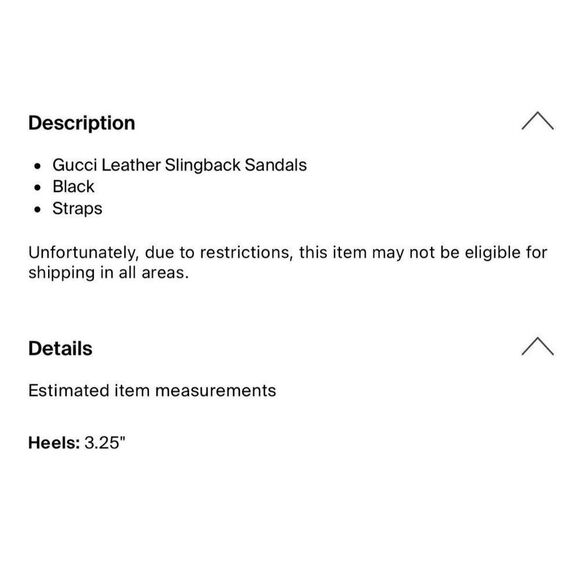 Gucci Authentic Black Olive Green Leather Medium Heel Sling Black Sandals 5 B - Picture 6 of 8